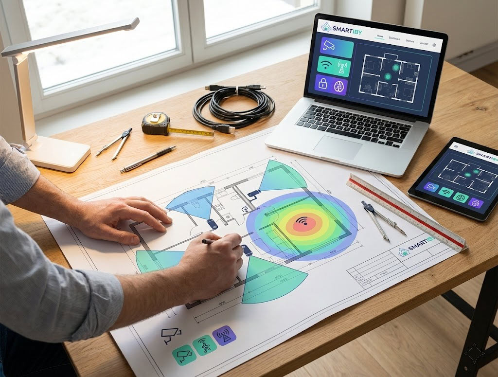 Инженерный анализ планов умного дома и проектирование инфраструктуры