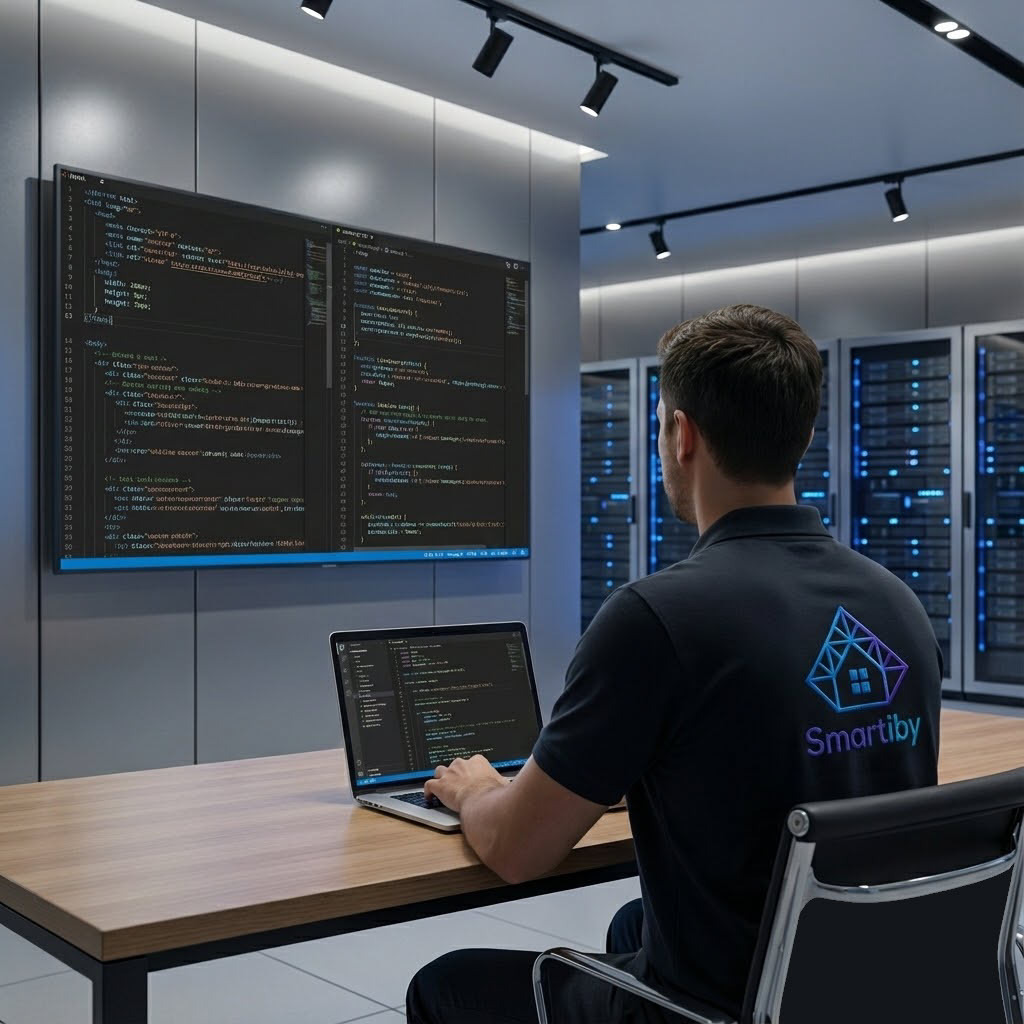 Интерфейс настройки системы умного дома Smartiby: оптимизация параметров безопасности и CCTV